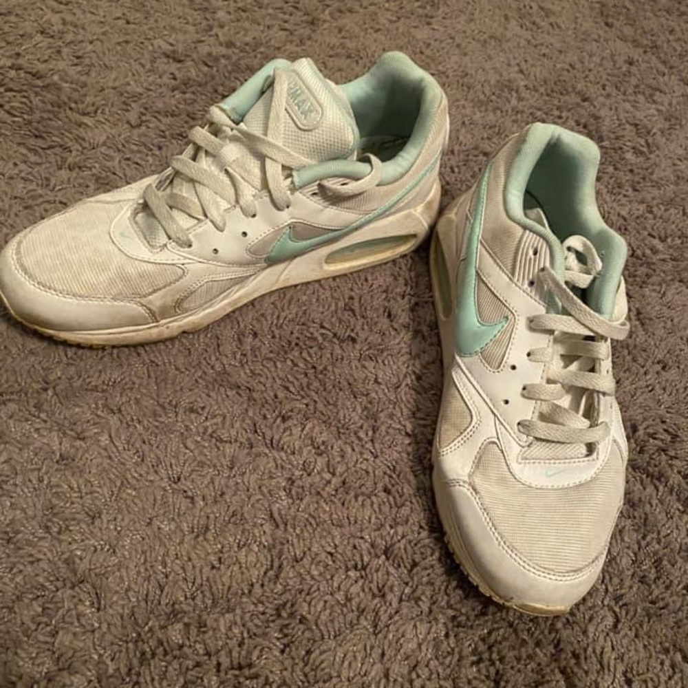 Mint green and leopard Nike air max